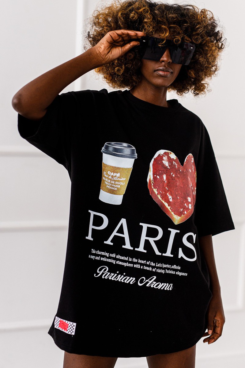 T - shirt Love Paris - czarny