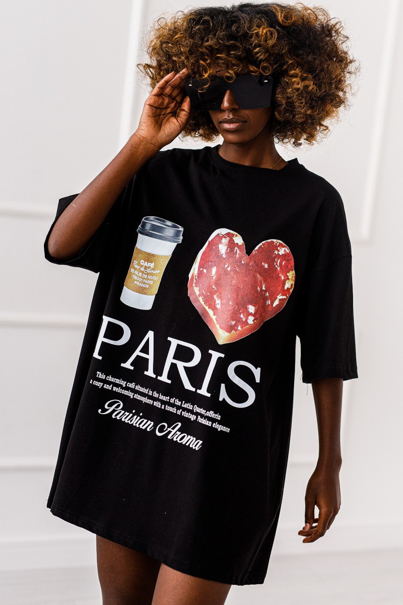 T - shirt Love Paris - czarny