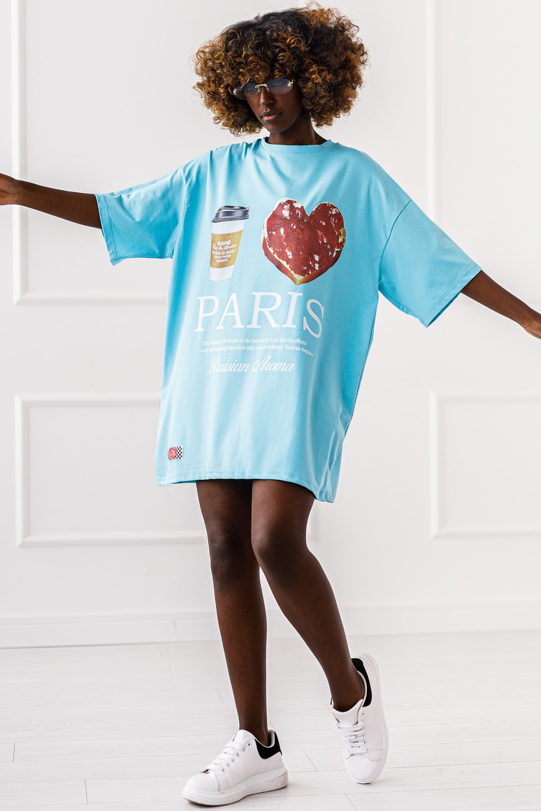 copy of copy of T - shirt Love Paris - niebieski