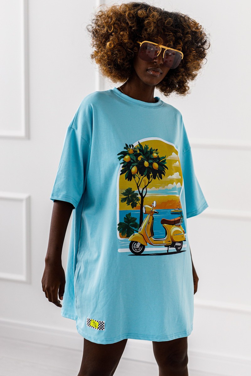T - shirt Sicilian Dreams - błękitny