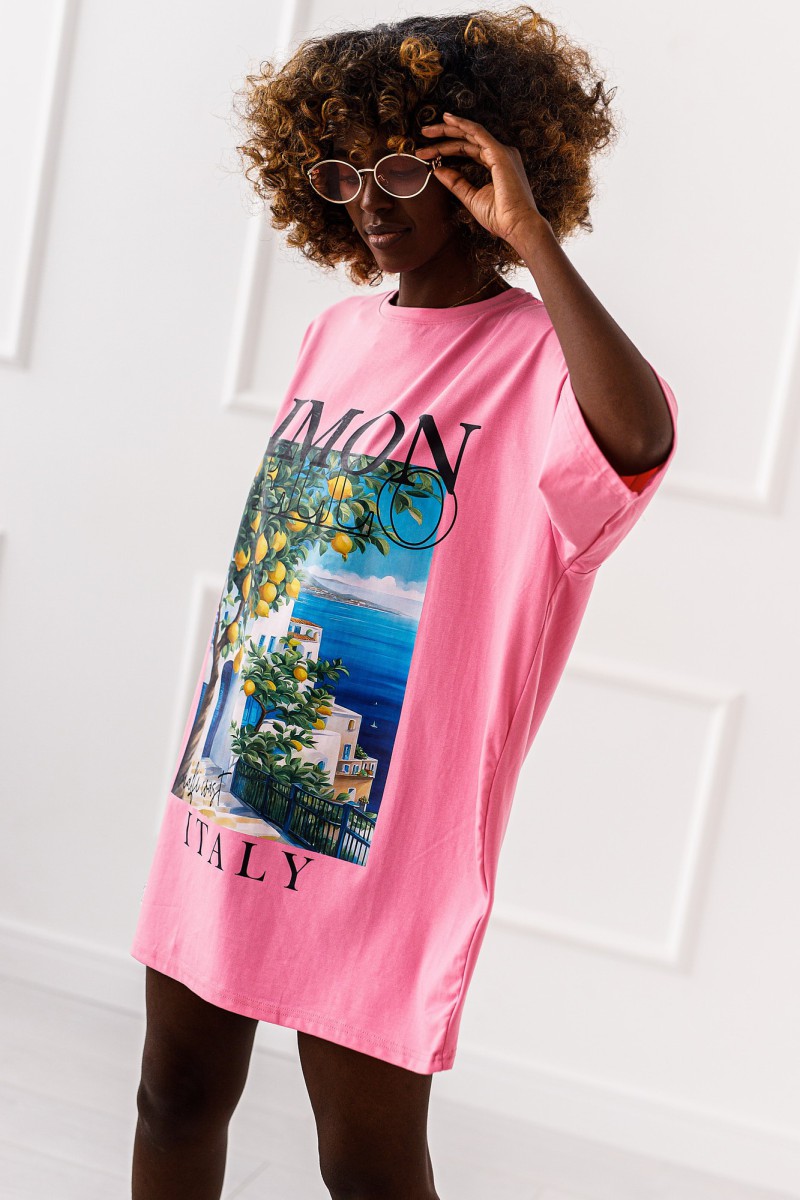 T - shirt Dolce Limoncello - różowy