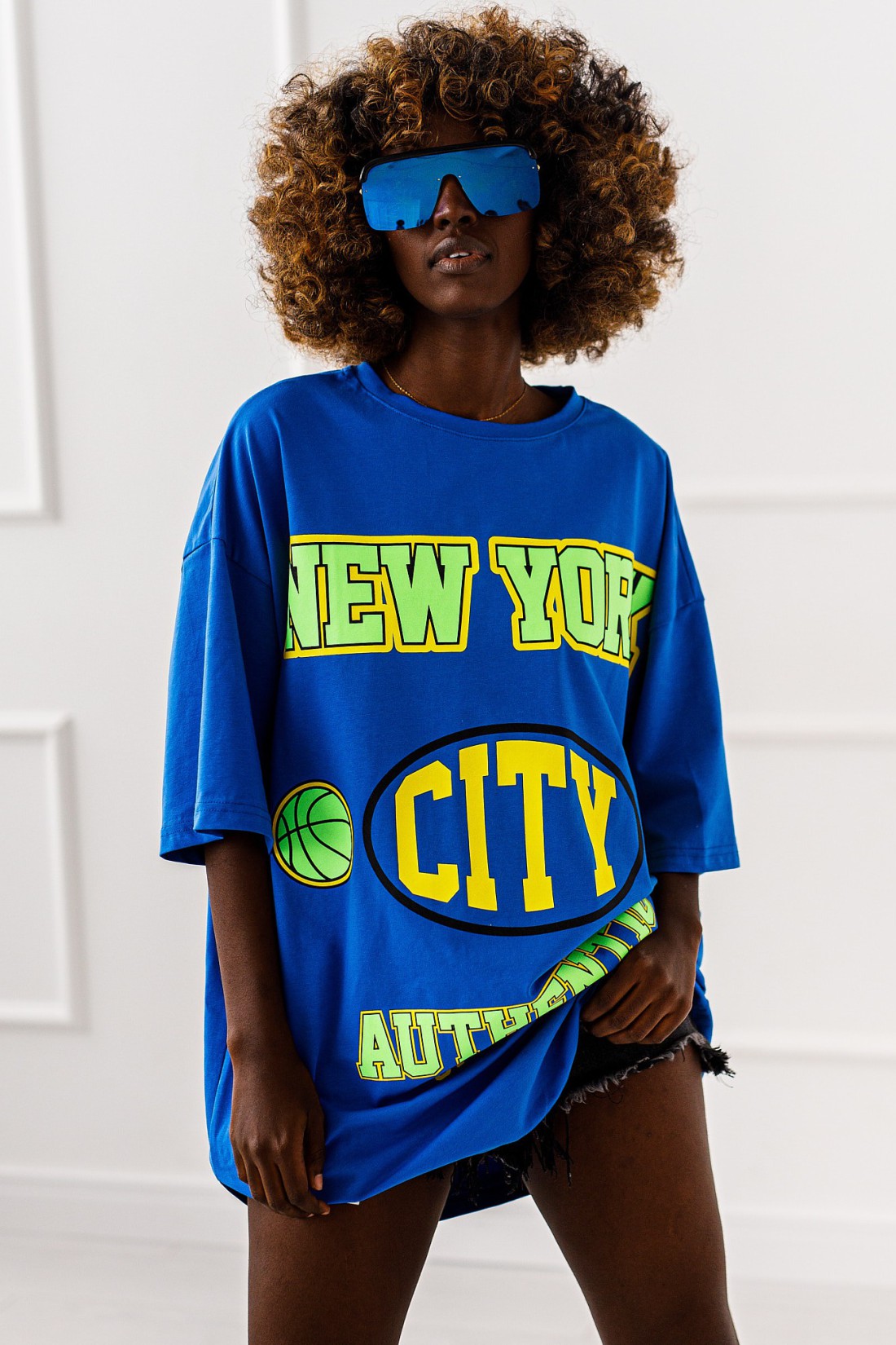 T - shirt New York - chabrowy