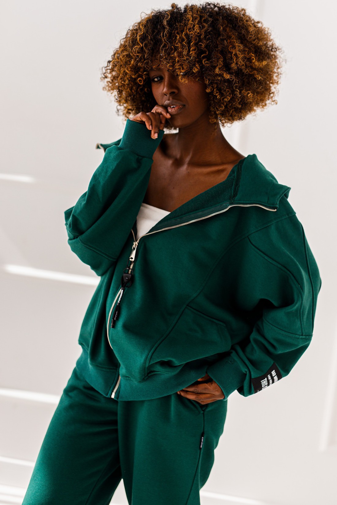 Bluza Elisa - butelkowa zieleń