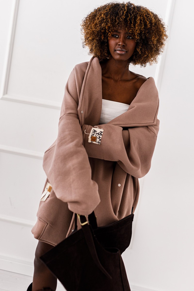 Płaszcz Warm Hug - ciemno beżowy