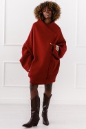 Płaszcz Warm Hug - bordowy