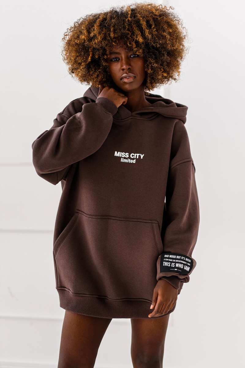 Bluza Cozy -czekoladowa