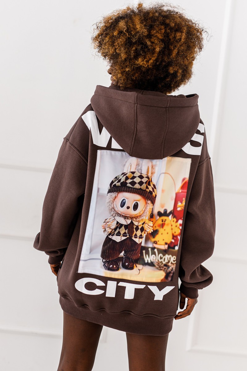 Bluza Cozy -czekoladowa