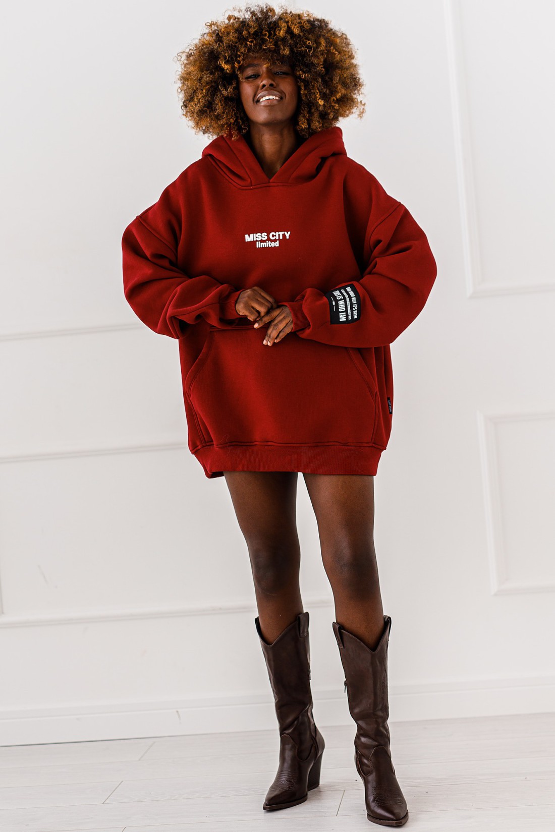 Bluza Cozy - bordowa