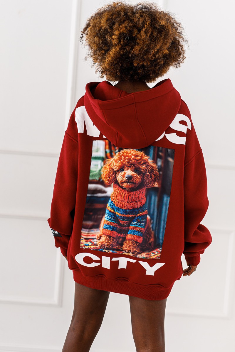 Bluza Cozy - bordowa