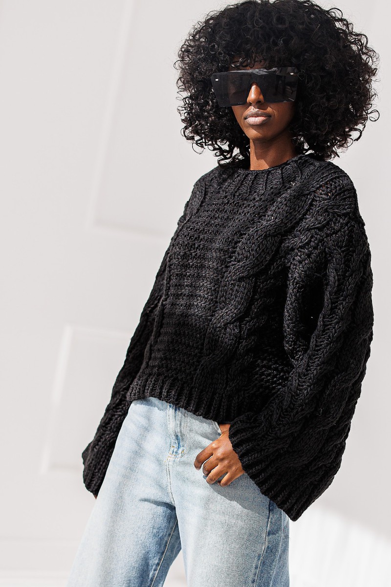 Sweter Sana - czarny