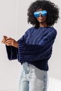 Sweter Sana - granatowy