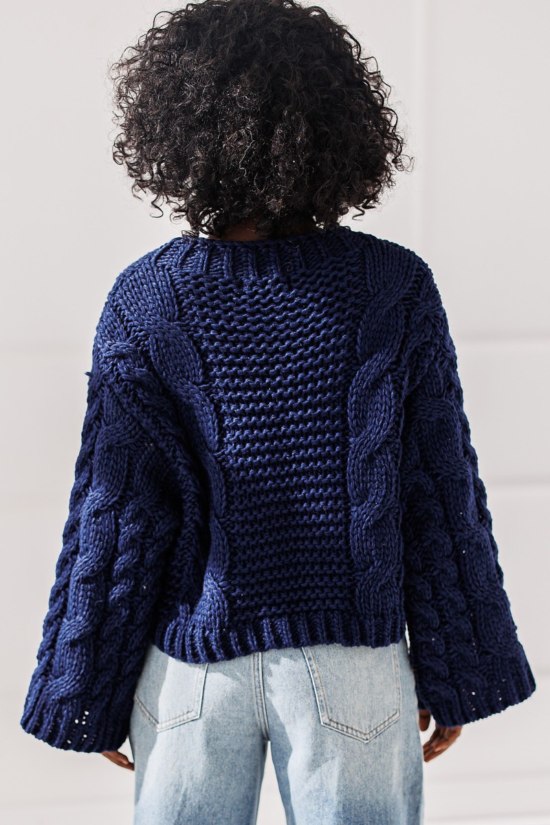 Sweter Sana - granatowy