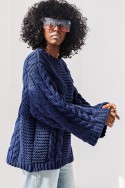 Sweter Mila - granatowy