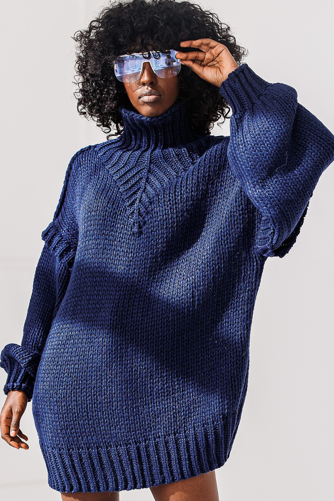 Sweter Noelle - granatowy