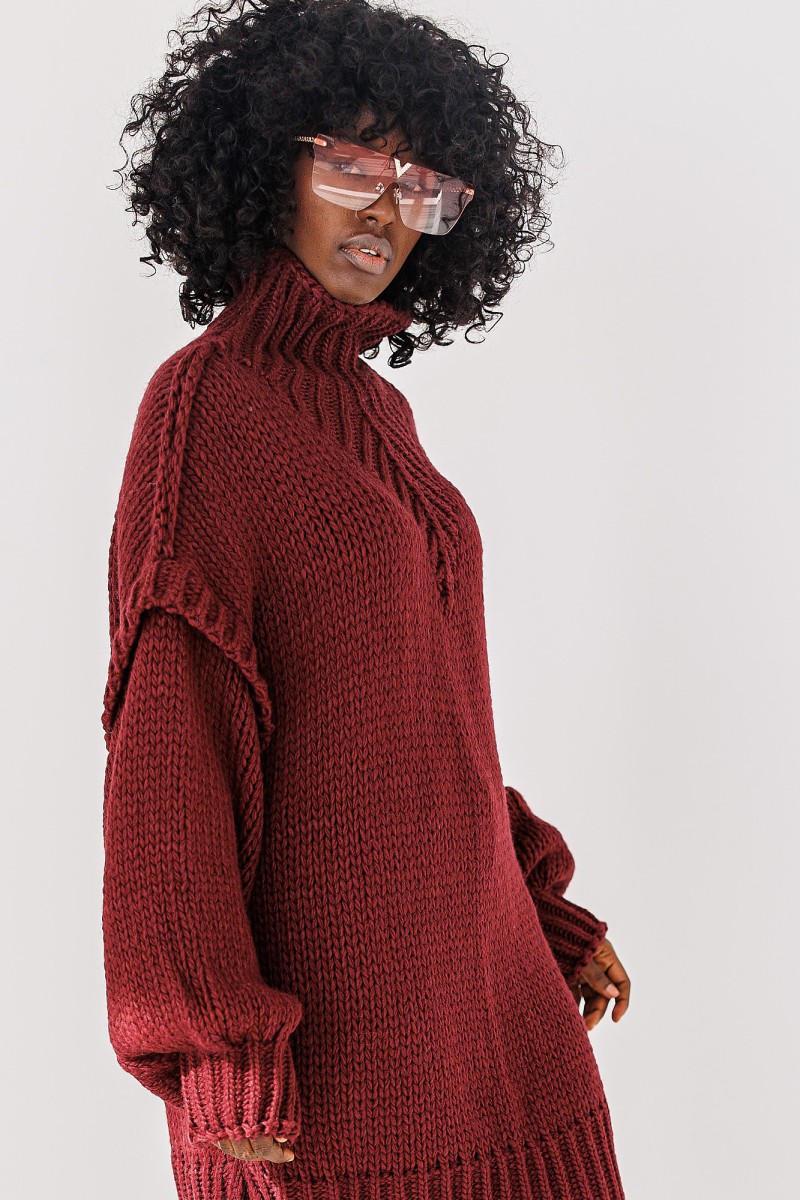 Sweter Noelle - bordowy