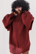 Sweter Noelle - bordowy