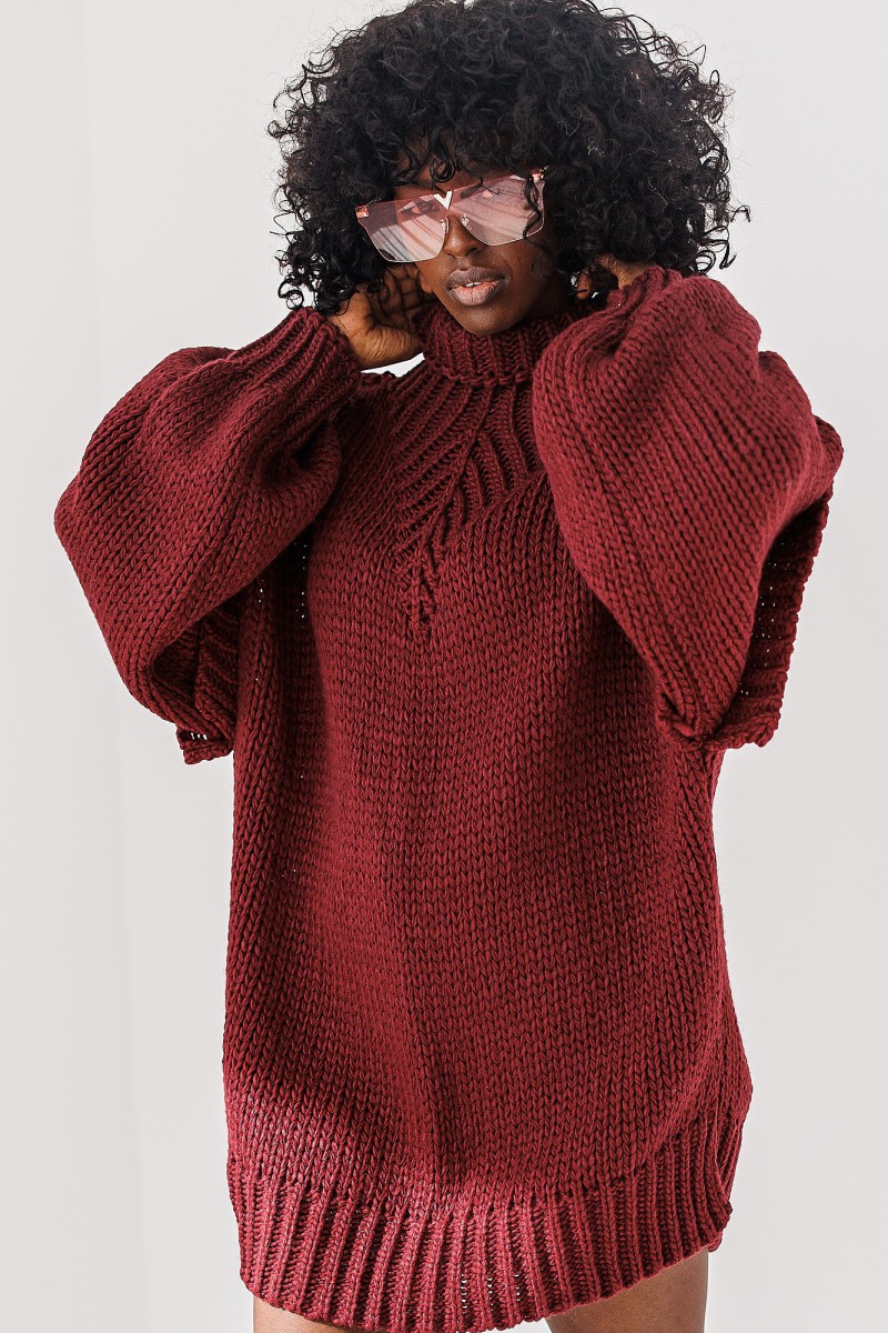 Sweter Noelle - bordowy