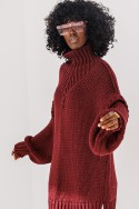 Sweter Noelle - bordowy