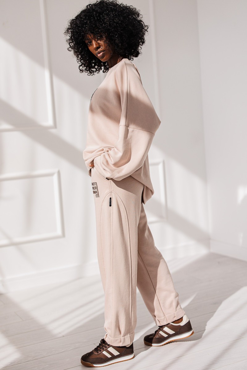 Dres Overthink Set - beżowy