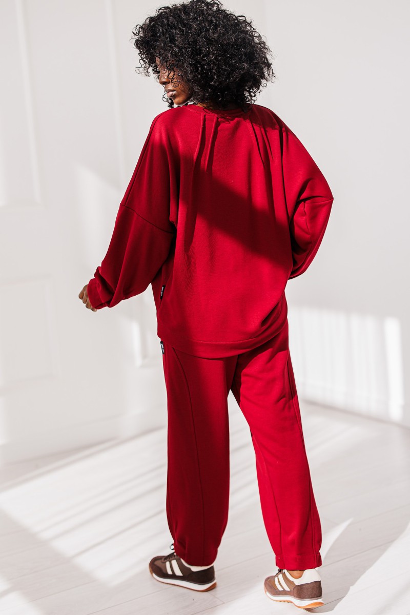 Dres Overthink Set - bordowy