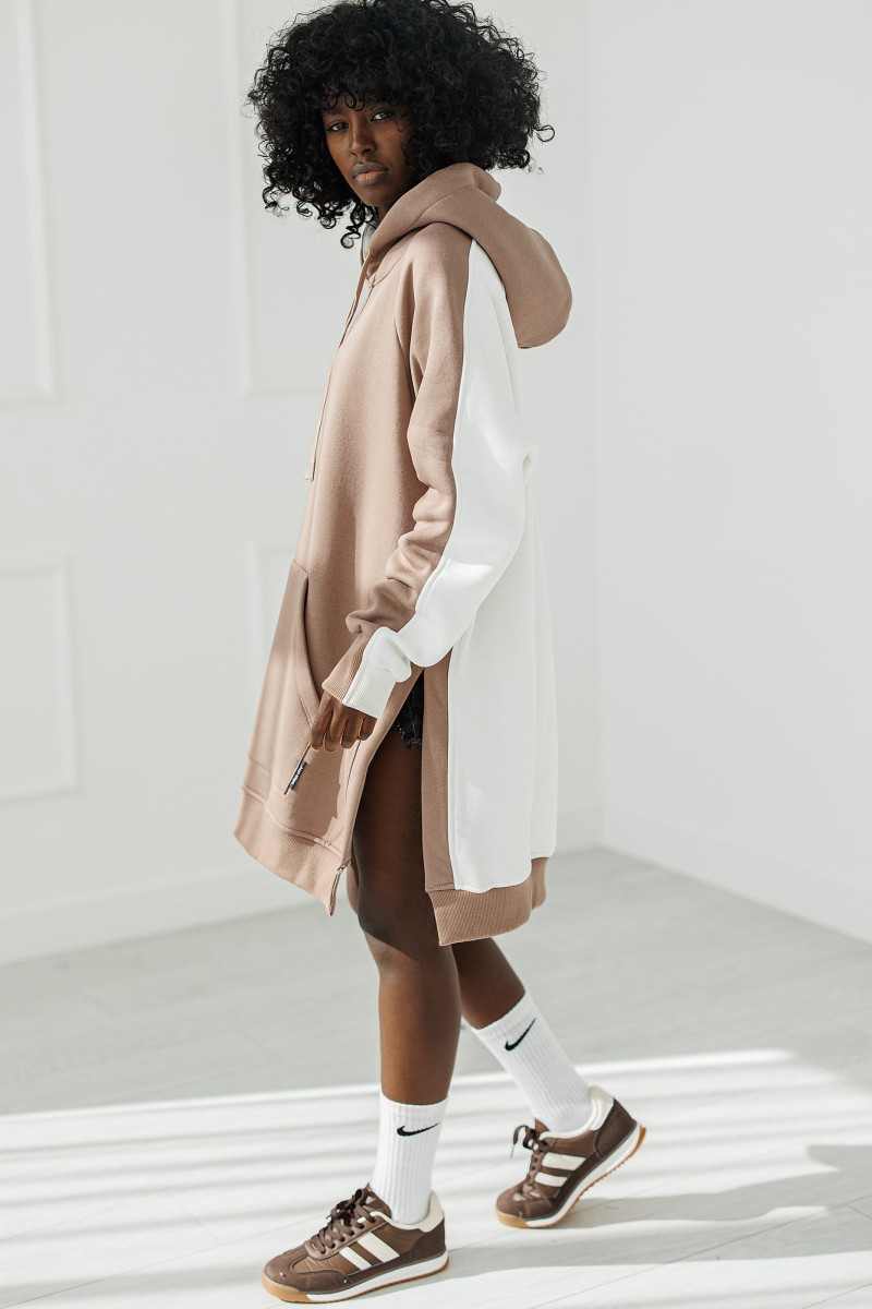 Bluza Soft Street - ciemno beżowa
