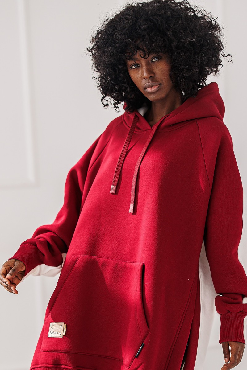 Bluza Soft Street - bordowa