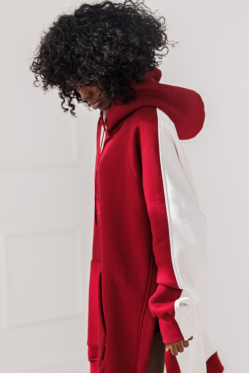 Bluza Soft Street - bordowa