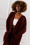 Kardigan Ivory Dream - bordowy