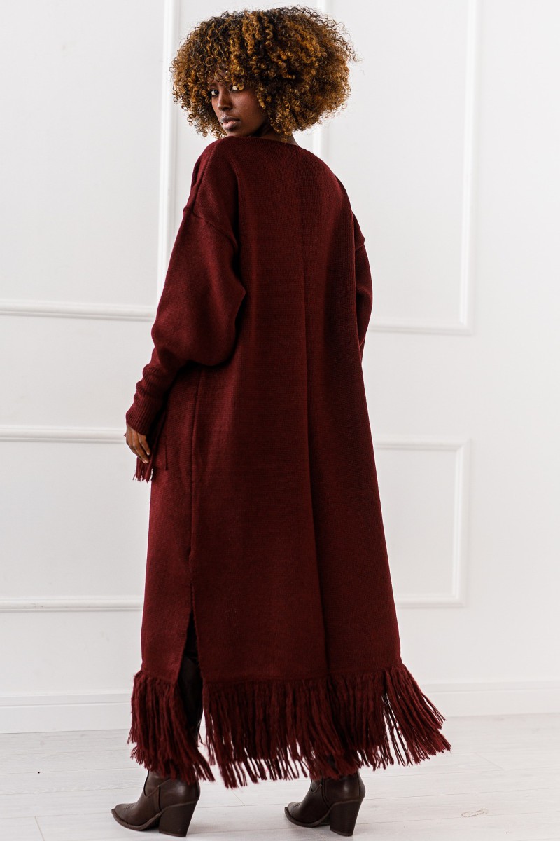 Kardigan Ivory Dream - bordowy