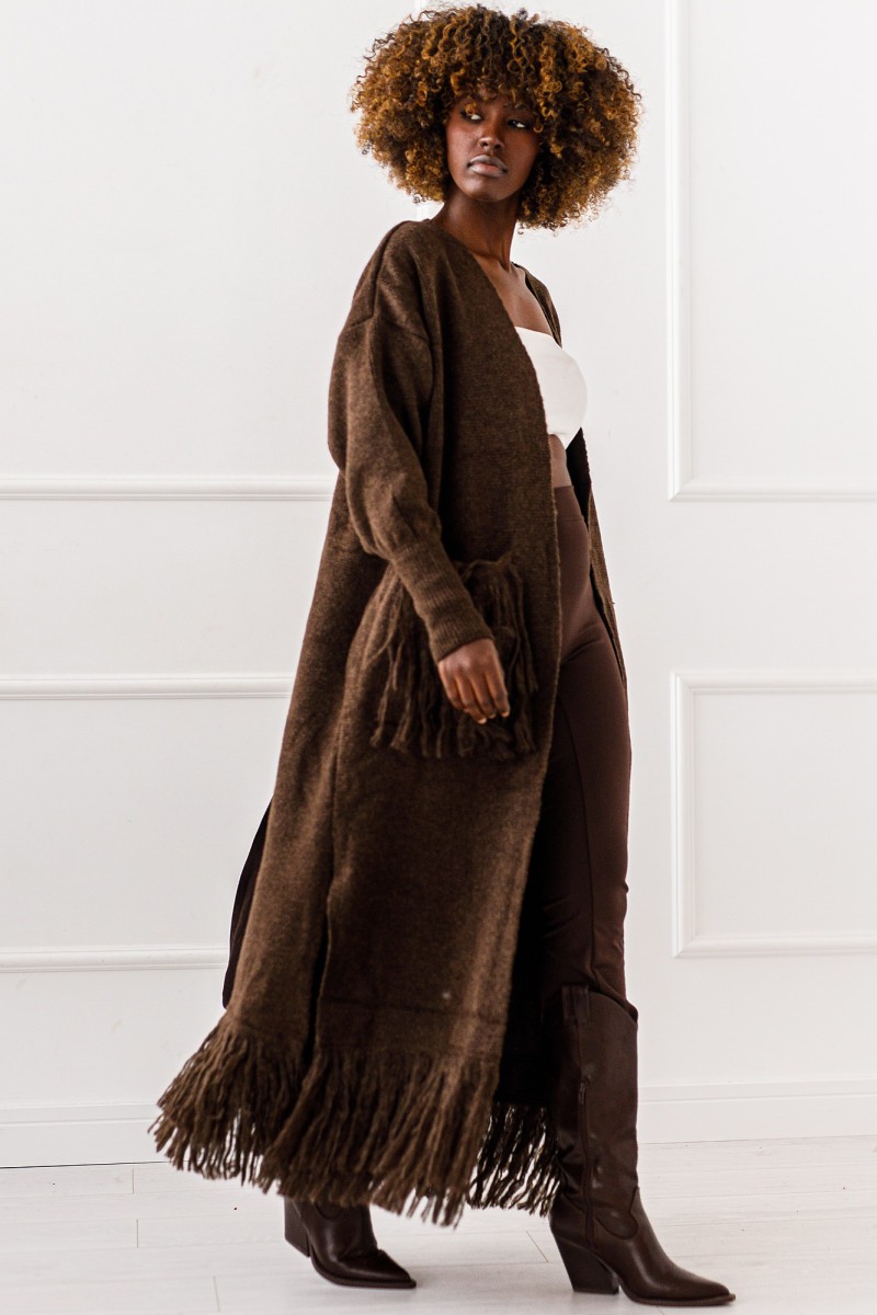 Kardigan Ivory Dream - czekoladowy