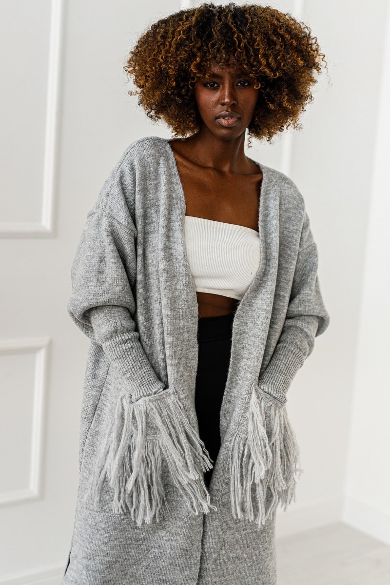 copy of copy of copy of copy of copy of Kardigan Ivory Dream - bordowy