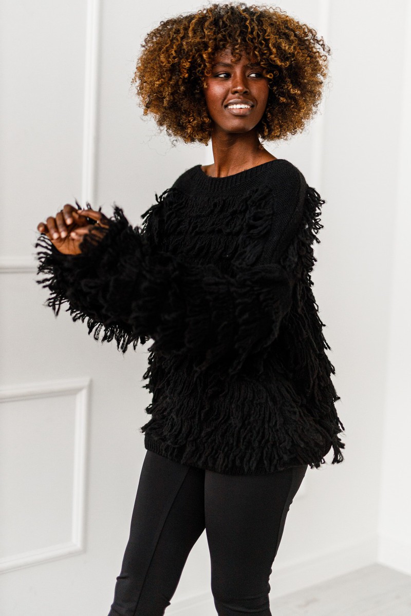 Sweter Shadow Flow - czarny