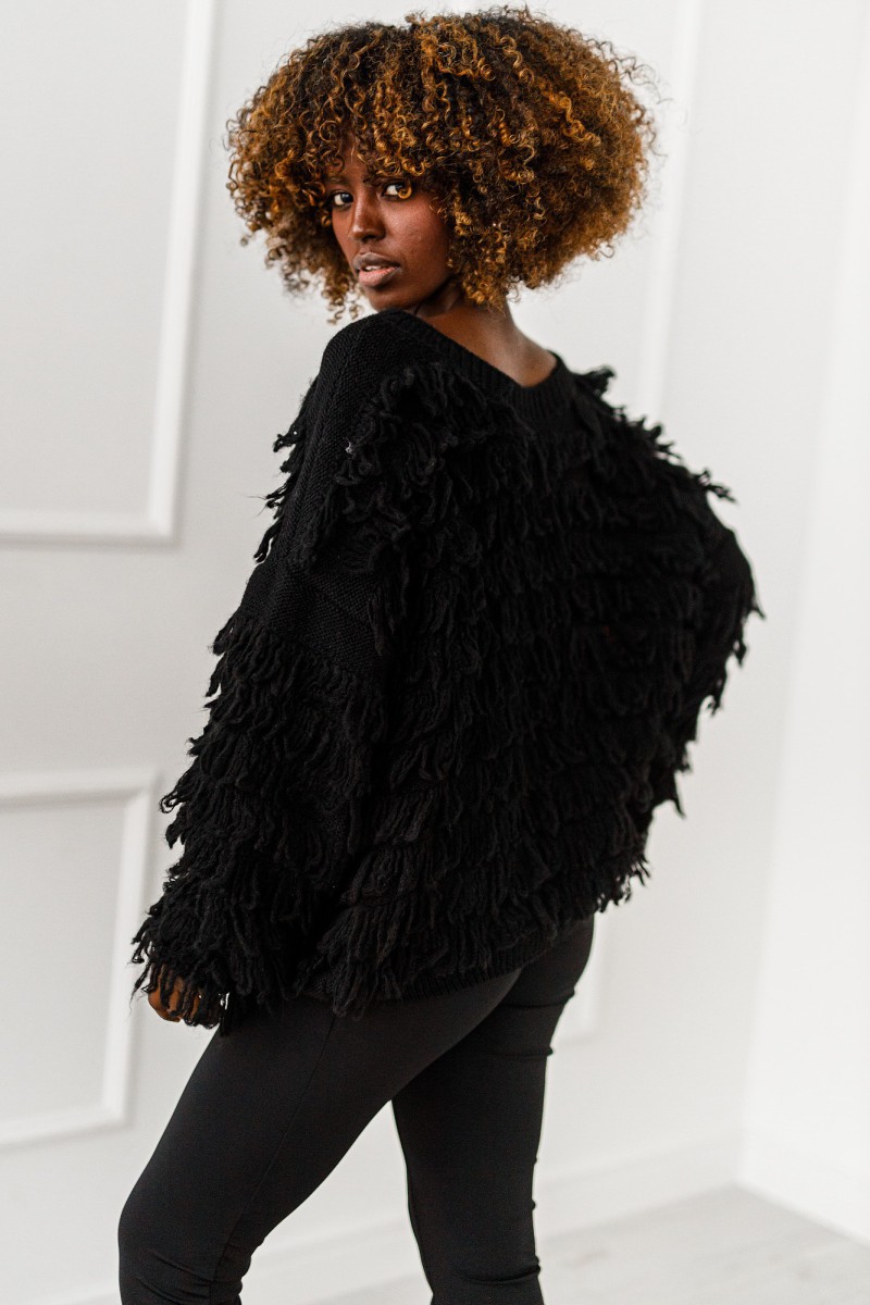 Sweter Shadow Flow - czarny