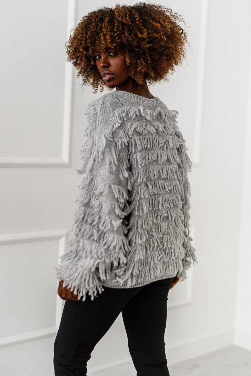 Sweter Shadow Flow - szary