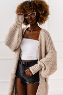 Kardigan Warm Flow - beżowy