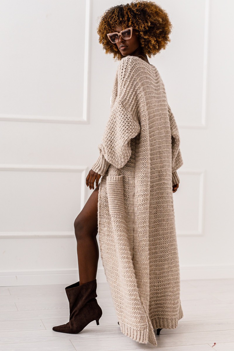 Kardigan Warm Flow - beżowy