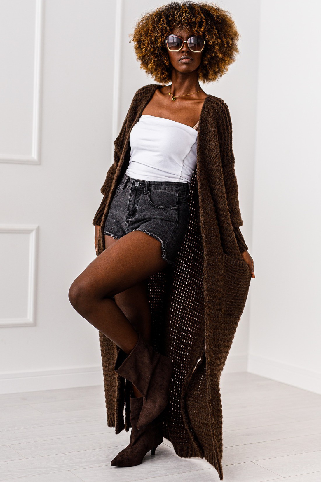 kopija iš kopija iš Kardigan Warm Flow - beżowy