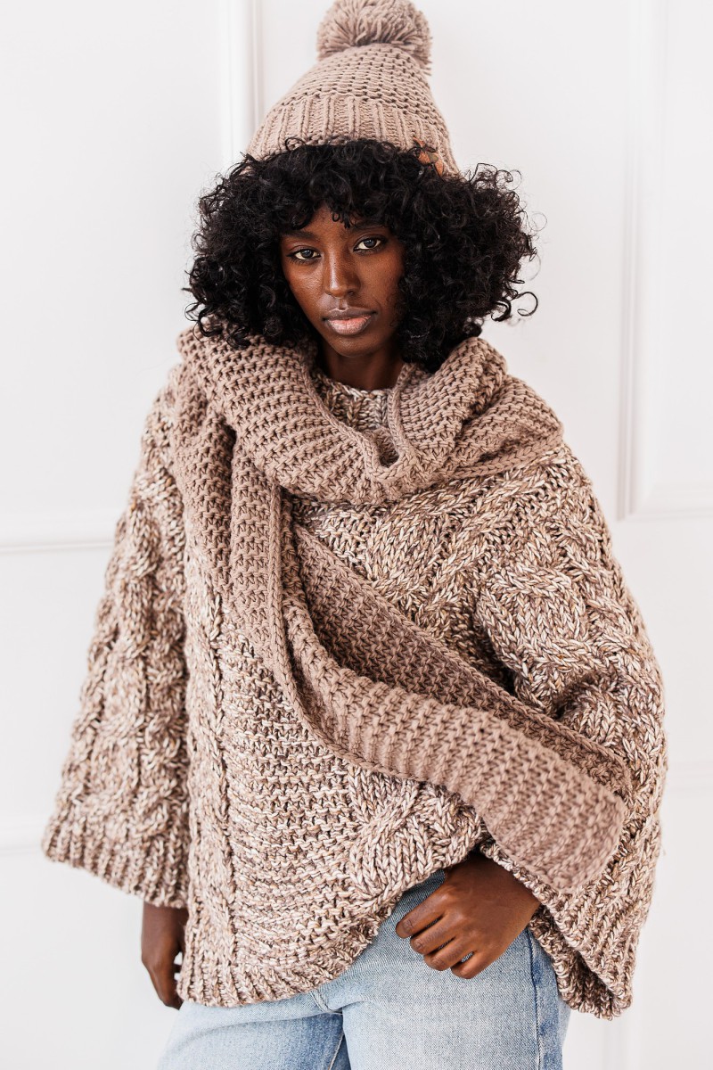 Komplet Cozy Set - ciemny beż