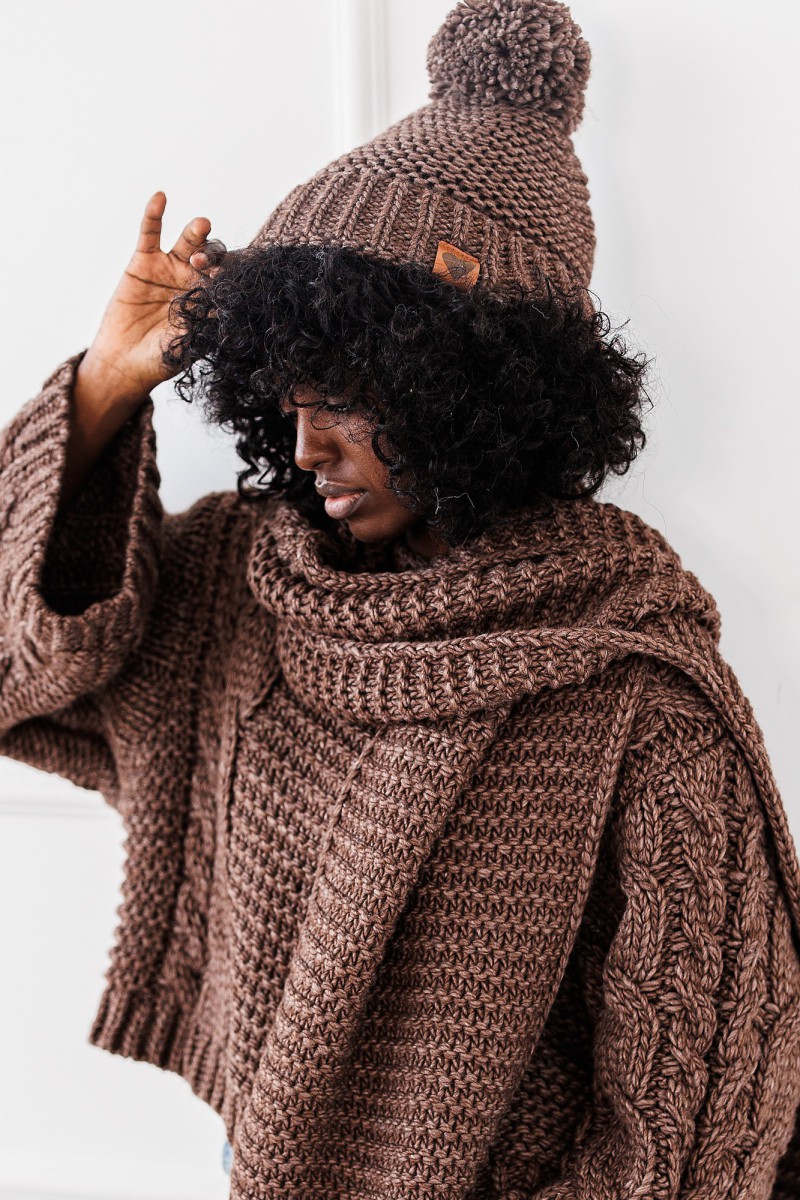 Komplet Cozy Set - brązowy