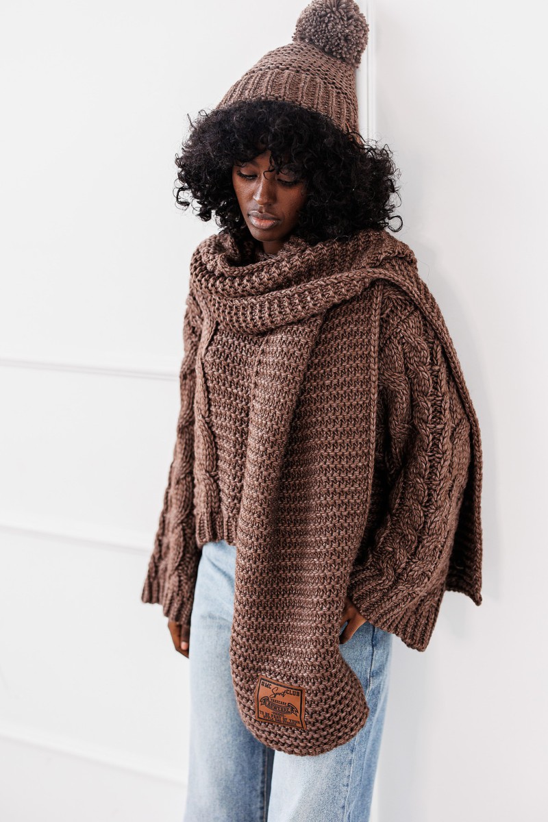 Komplet Cozy Set - brązowy