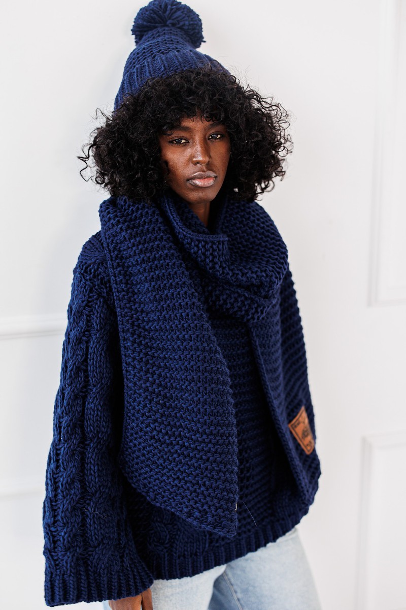 Komplet Cozy Set - granatowy