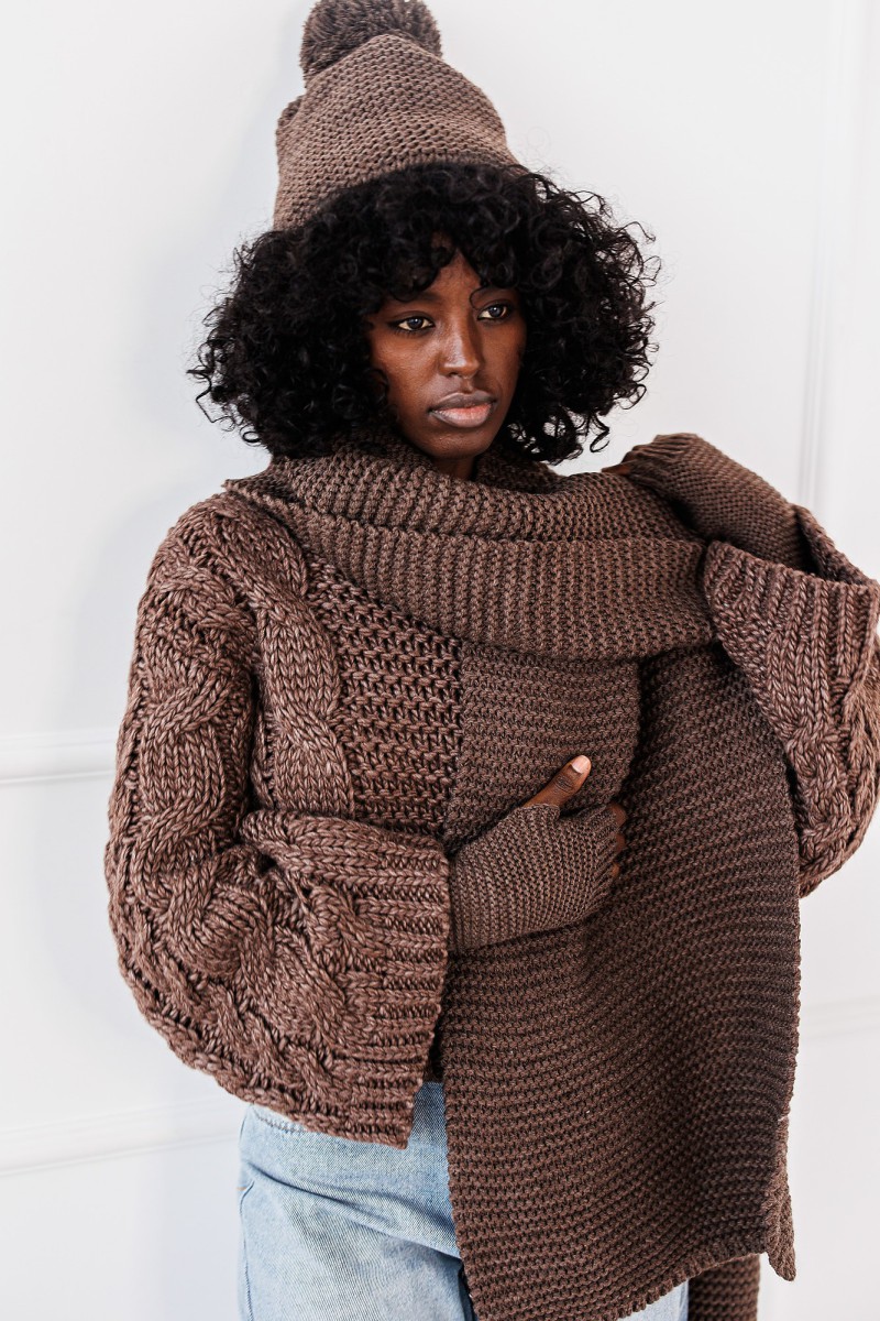 Komplet Soft Touch Set - brązowy