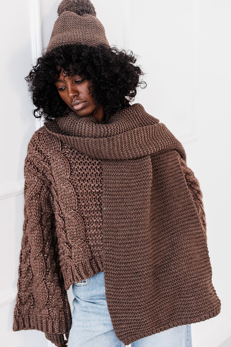 Komplet Soft Touch Set - brązowy