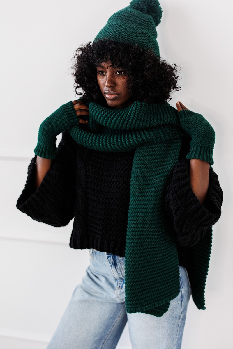 Komplet Soft Touch Set - butelkowa zieleń