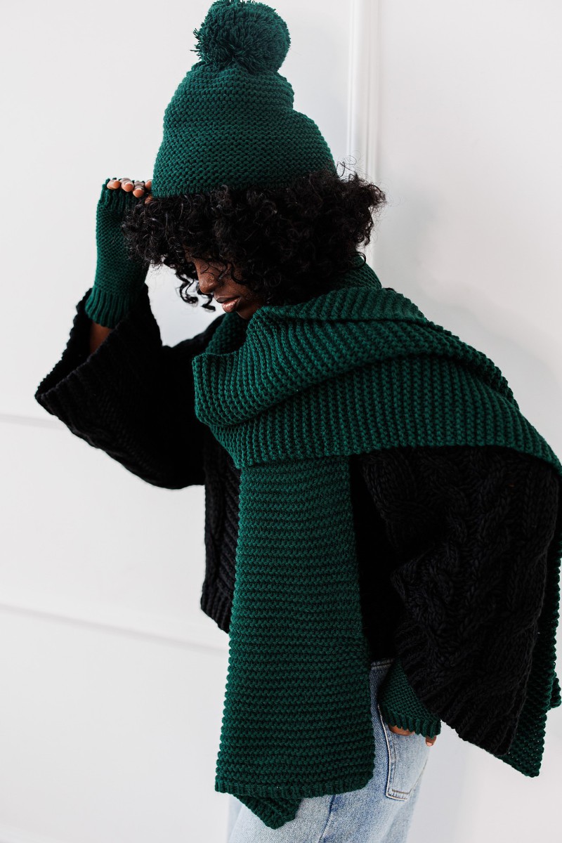 Komplet Soft Touch Set - butelkowa zieleń