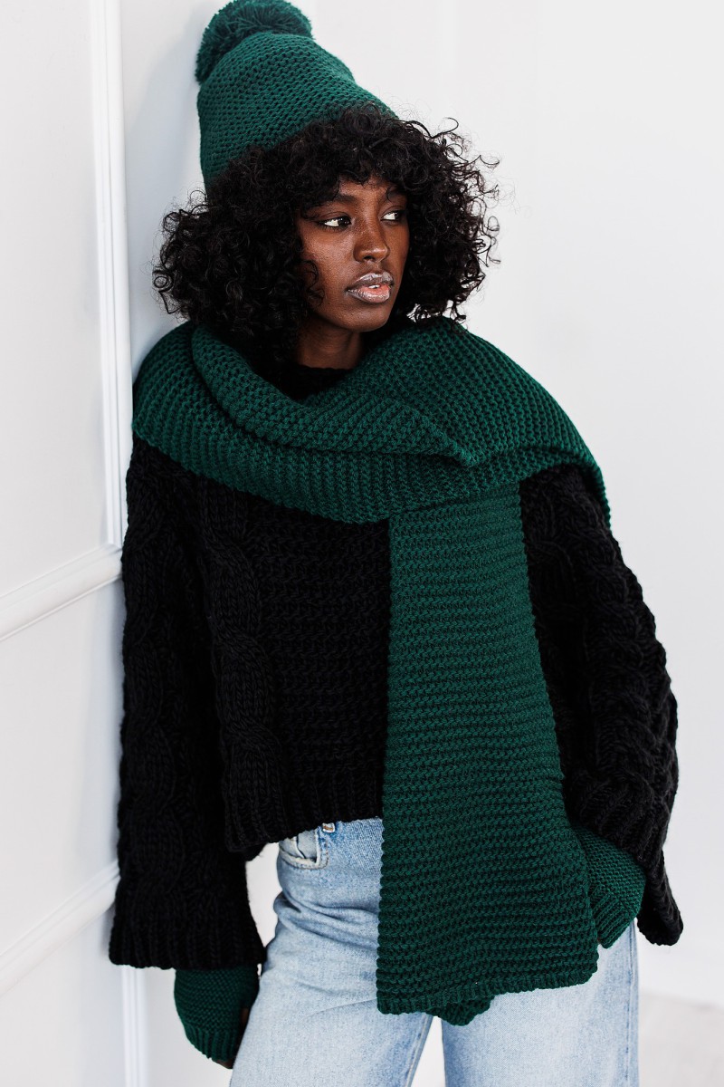 Komplet Soft Touch Set - butelkowa zieleń