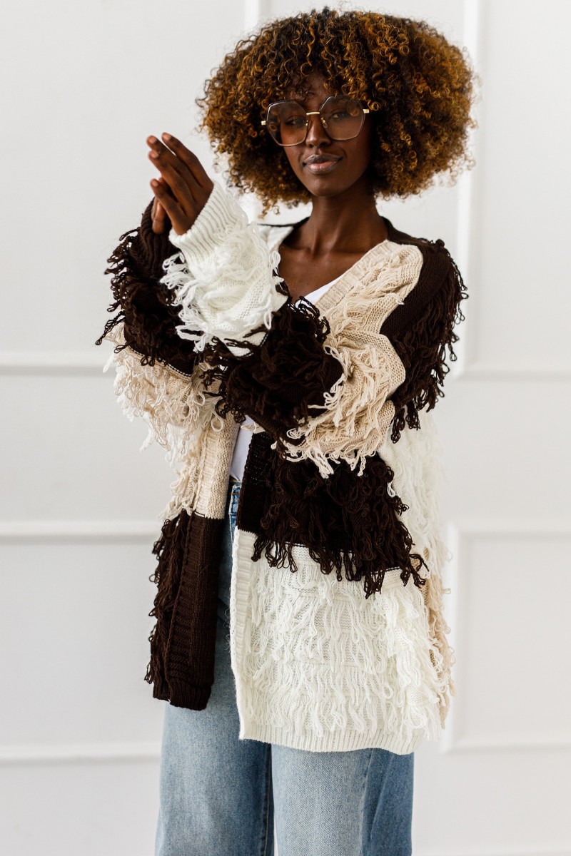 copy of Kardigan Boho Soft - beżowy