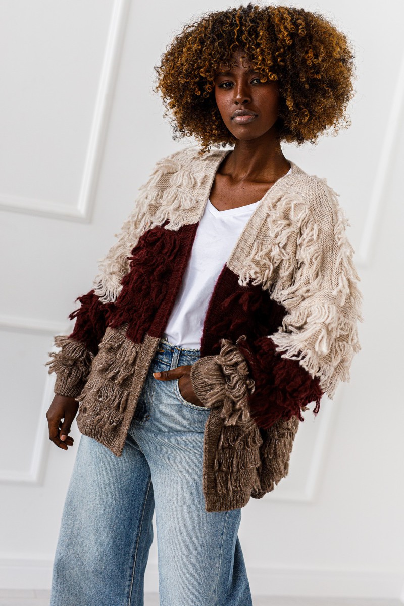 copy of copy of Kardigan Boho Soft - beżowy