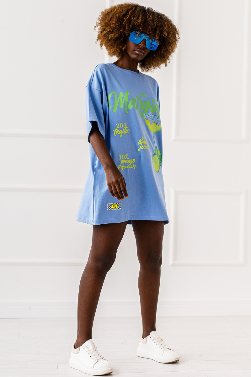 T - shirt No Limits - niebieski