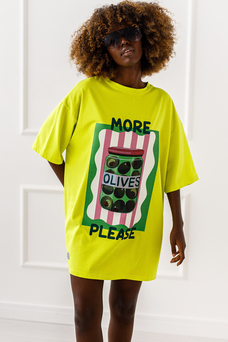 T - shirt Olives - limonkowy